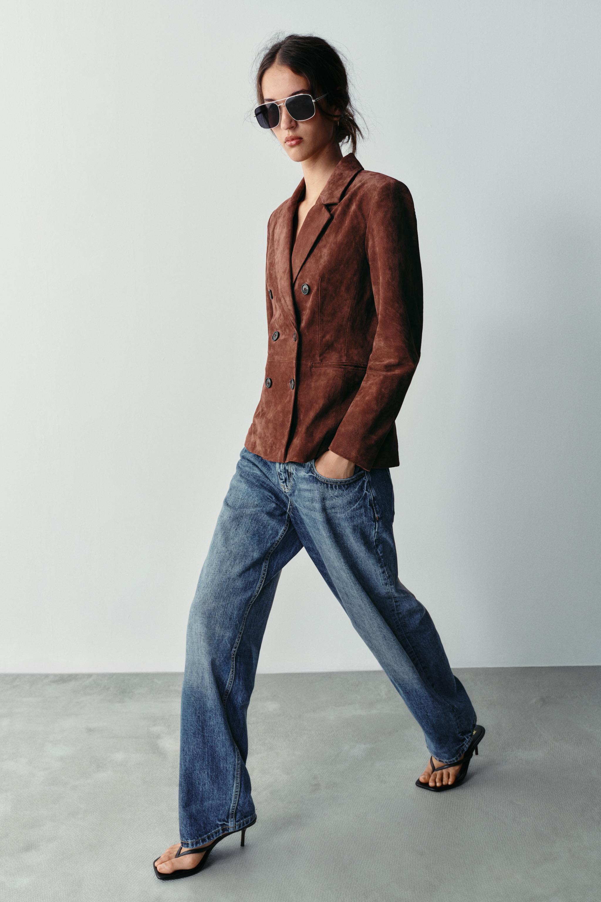VESTE AJUSTÉE 100 % CUIR